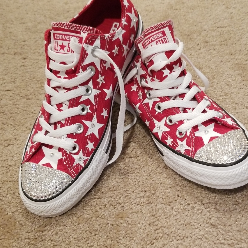 Brand new Converse with crystals